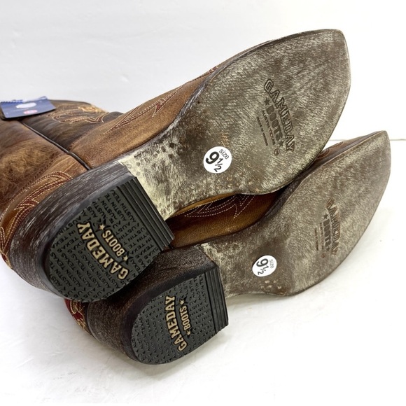 GAMEDAY BOOTS Texas State Bobcats NEW Embroidered Cowboy Boots Size 9.5 Men - Picture 9 of 9